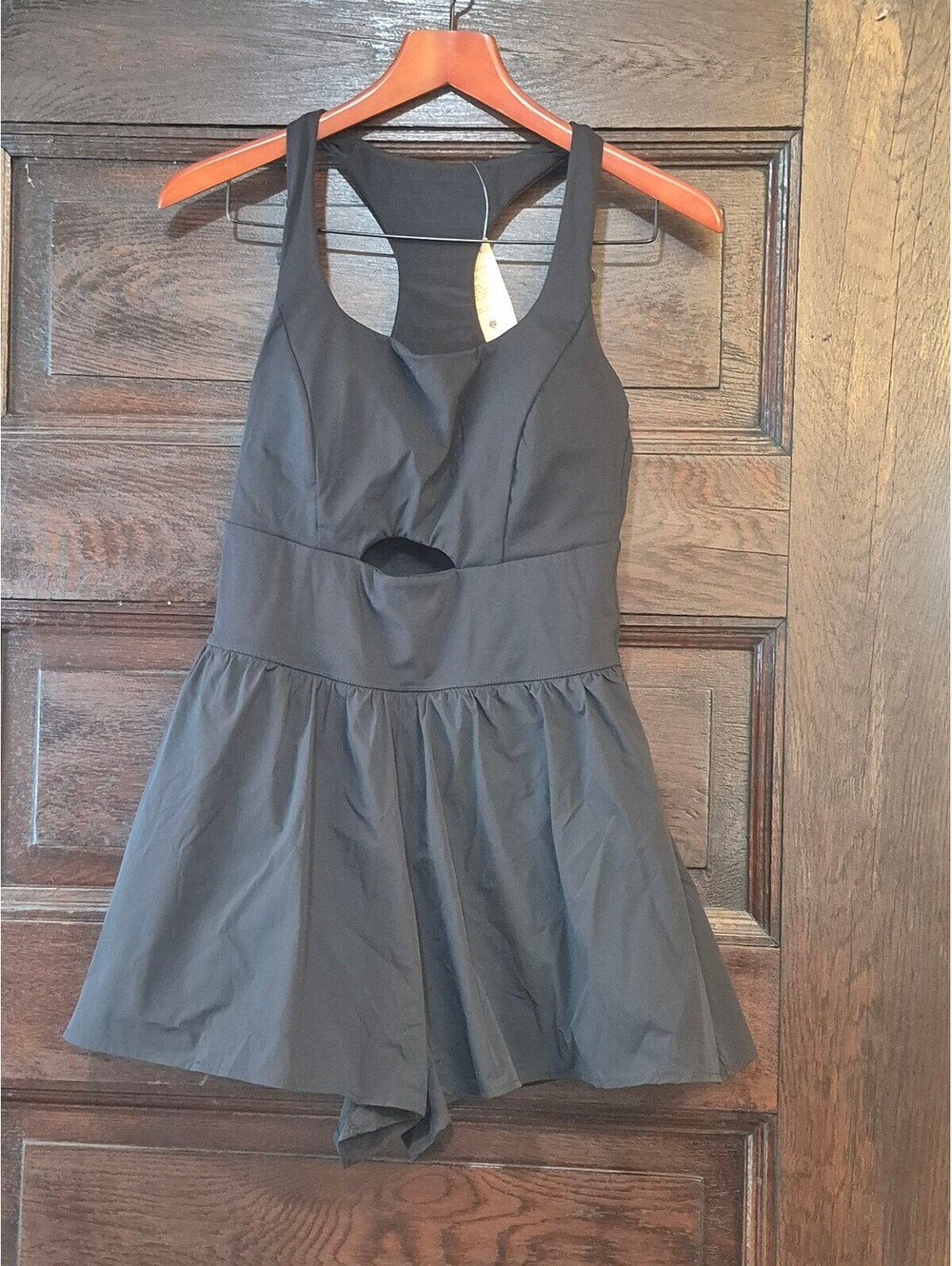Popilush Shapewear Cutout Active Romper/Jumpsuit Black M